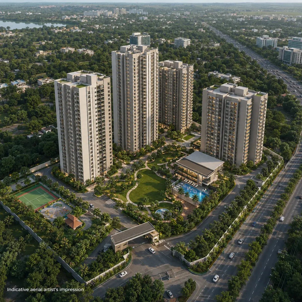 Puravankara Sarjapur Road project exterior reference image